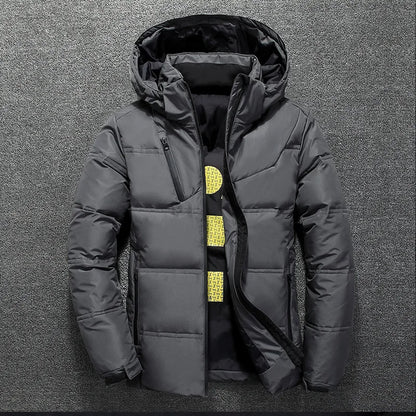 New Down Jacket Men Winter Dark Grey