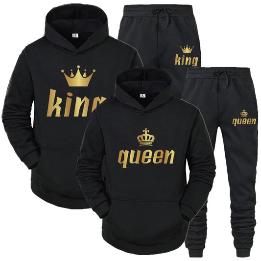 King queen jogger set