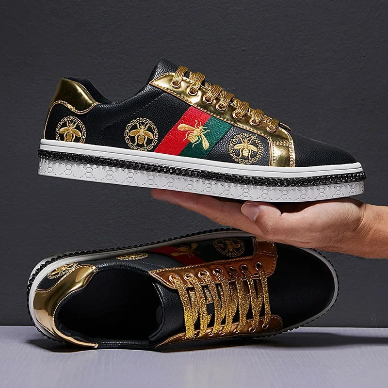 Embroidered Shoes Couple Casual