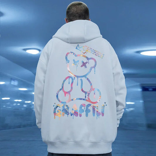 Graffiti Bear Fleece Hoodie