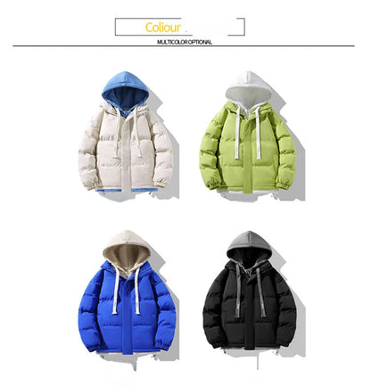 Men Hooded Cotton Coat