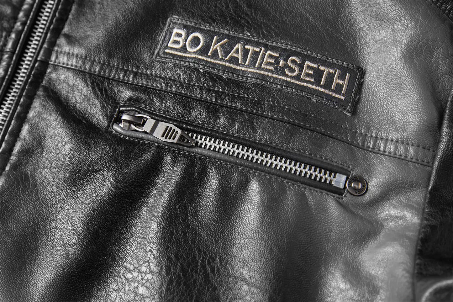 Men's leather jacket Brown