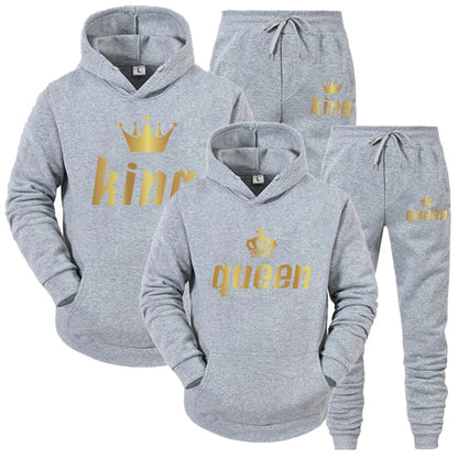 King queen jogger set