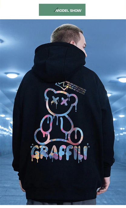 Graffiti Bear Fleece Hoodie