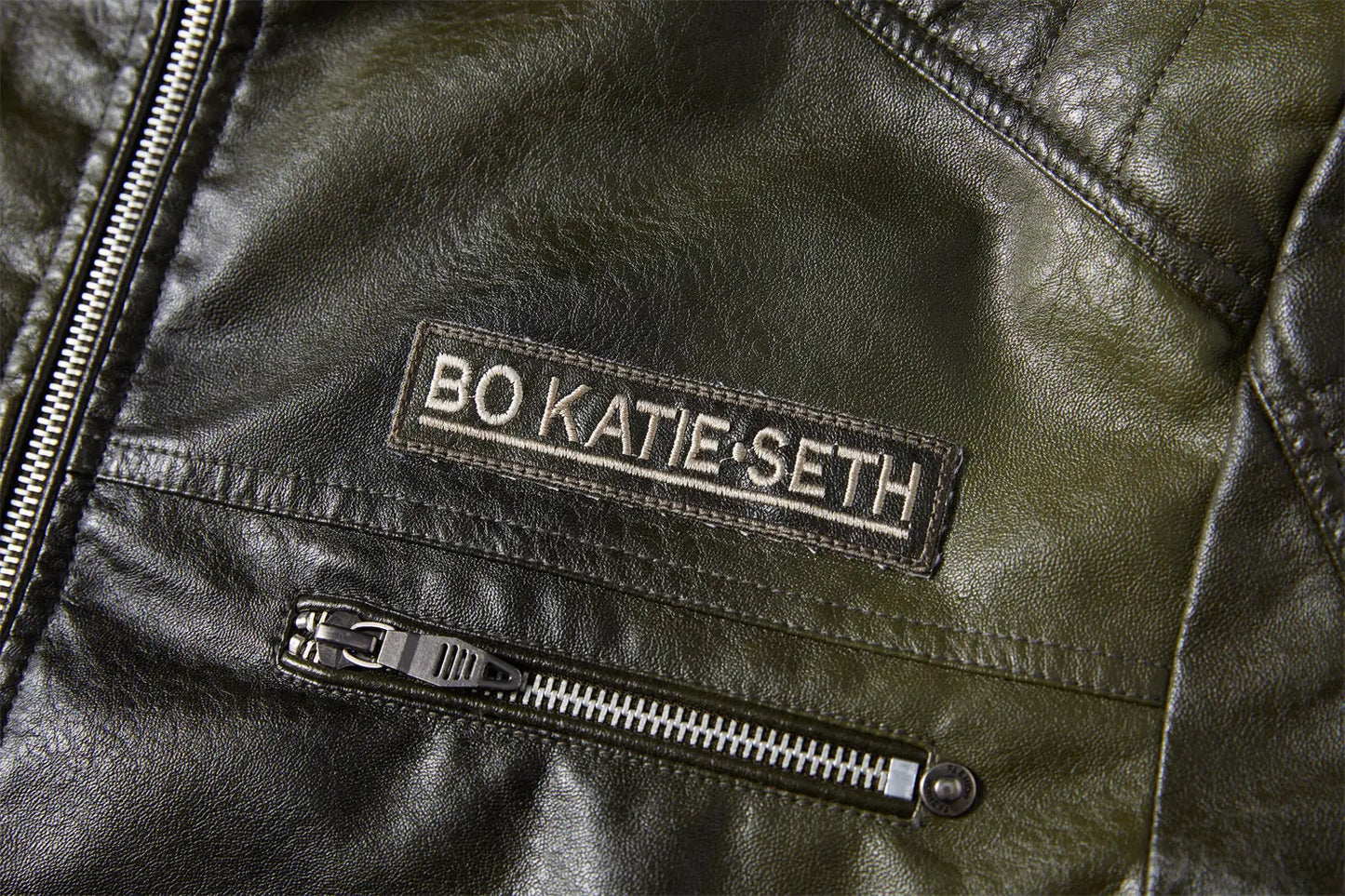 Men's leather jacket Brown