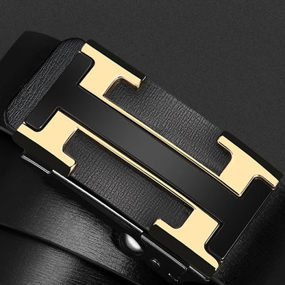 Classic men's belt made Gold