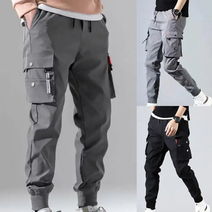 Men Cargo Tactical Pants Grey