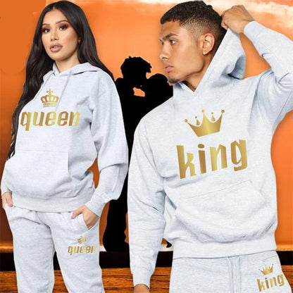 King queen jogger set