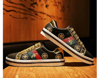 Embroidered Shoes Couple Casual