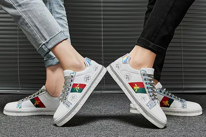 Embroidered Shoes Couple Casual