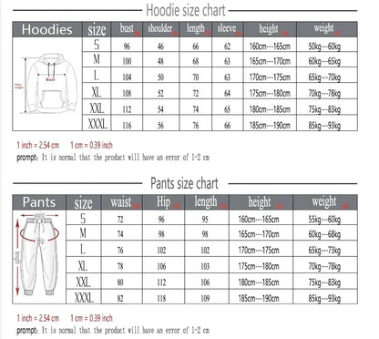 Autumn  Hoodie Suit Men's