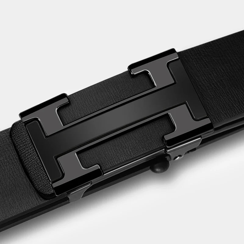 Classic men's belt made black