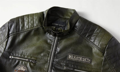 Men's leather jacket Brown