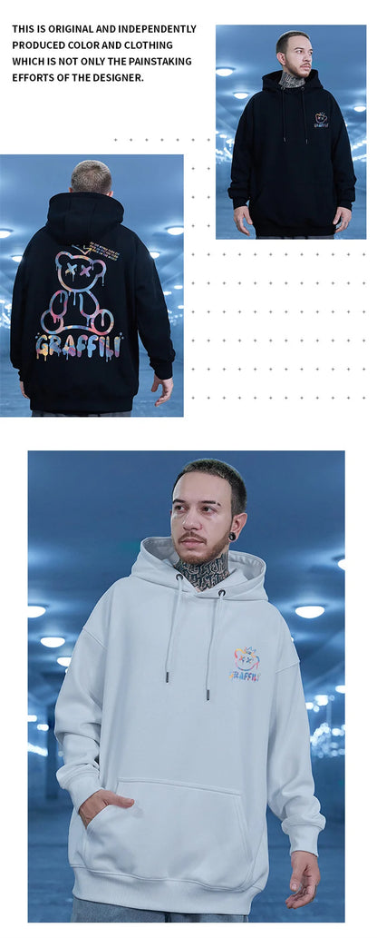 Graffiti Bear Fleece Hoodie